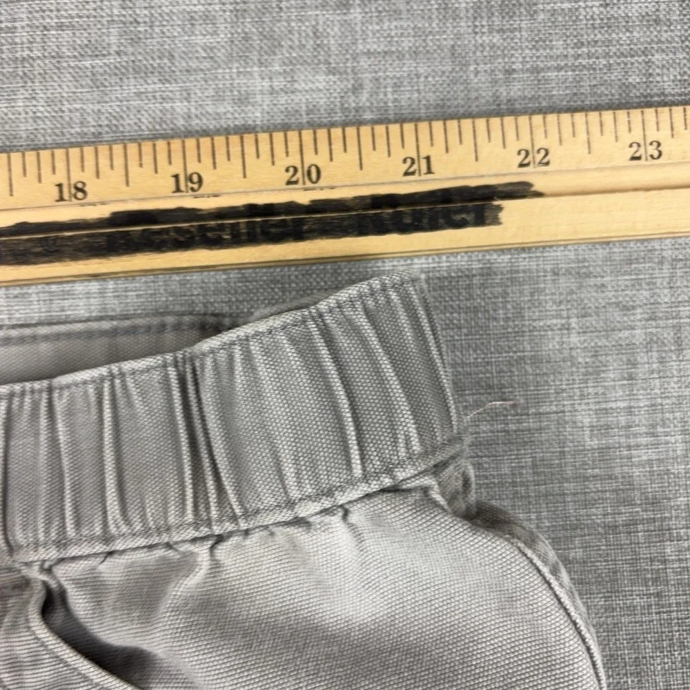 Savane Shorts Mens 42 Gray Cargo‎ Canvas Flat Front Relaxed Fit 7 Inseam Casual
